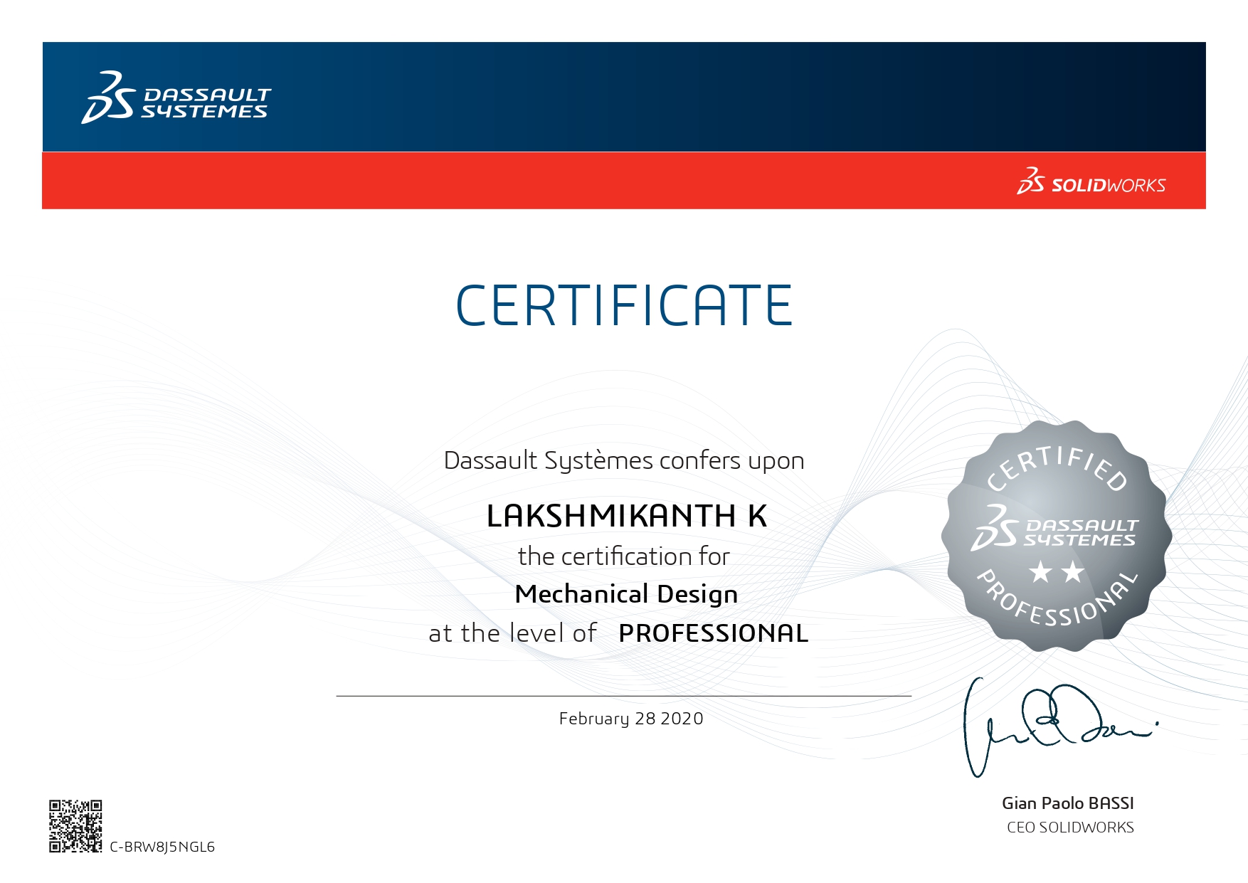 CSWP Certificate